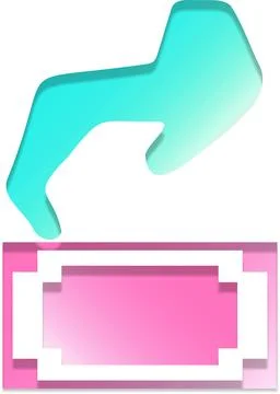 Shiny Piece Element Gradient Abstract Creative Background for Digital Art a.. Illustrazione stock