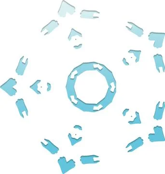 Shiny Piece Element Gradient Abstract Creative Background for Digital Art a.. 库存插图