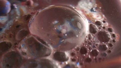 Shiny Pink Bubbles Stock Footage 75559659
