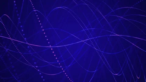 Shiny pink spiral strings rolling with blue strings Stock Footage 259261990