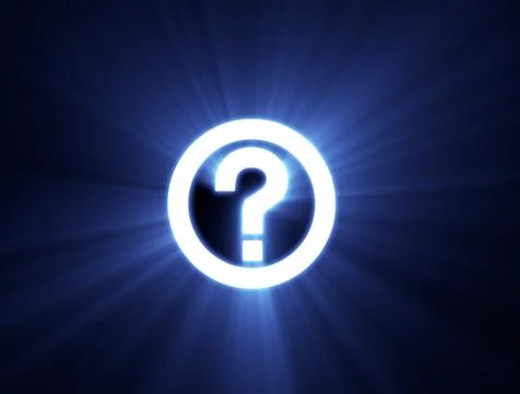 Shiny question Illustrazione stock