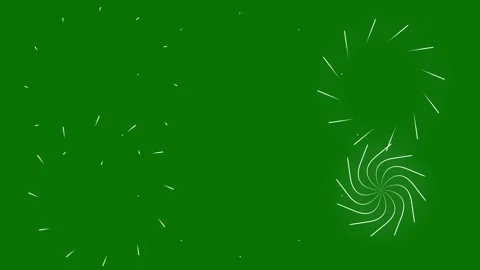 Shiny Radial Spark Circle Burst Firework Animation 4K Green Screen Loop 库存影片 333596789