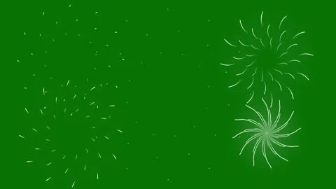 Shiny Radial Spark Firework Animation with Glowing Circle Burst Green Screen 4K Video stock 337427040