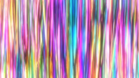 Shiny Rainbow Iridescent Light Ray Beam Waves Flow Abstract Effect Stock Footage 153306726