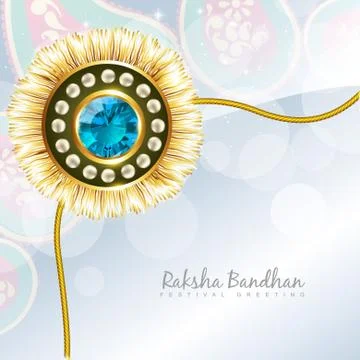 Shiny rakhi vector background Illustrazione stock