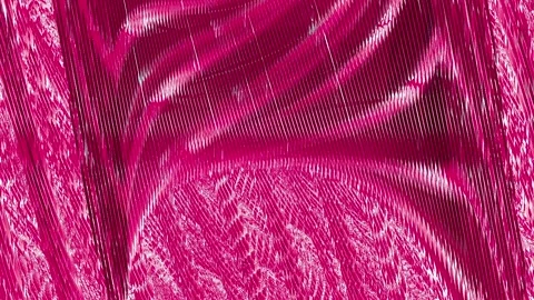 Shiny Red Abstract Fractal Sharp Dragon Scale Glass World Stock Footage 245478587