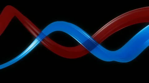 Shiny red blue Stock Footage 53203010