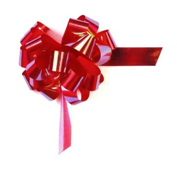 Shiny Red Bow Stock Photos