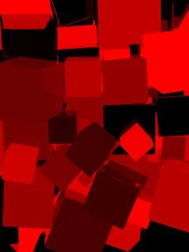 Shiny red cube background Stock Illustration