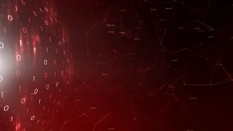 Shiny red cyber sphere motion background Vídeos de archivo 98307012