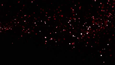 Shiny red floating dust particles on alp... | Stock Video | Pond5