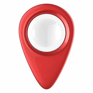 Shiny Red Location Pointer Stock Illustration