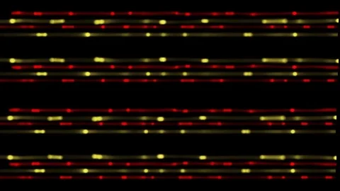 Shiny red &amp; yellow lines motion background video Video stock 71189456