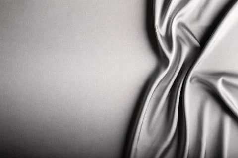 Shiny silber satin. Stock Photos