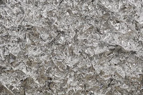 Shiny silver foil texture for background Stock Photos