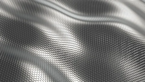 Shiny silver hexagons background 스톡 동영상 102450443