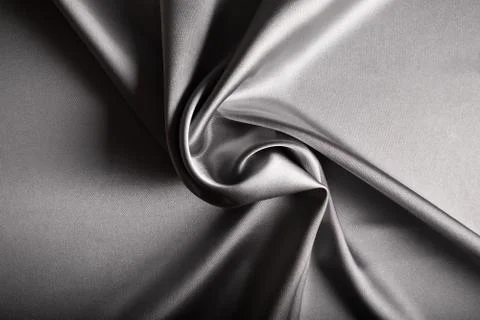 Shiny silver satin Foto stock