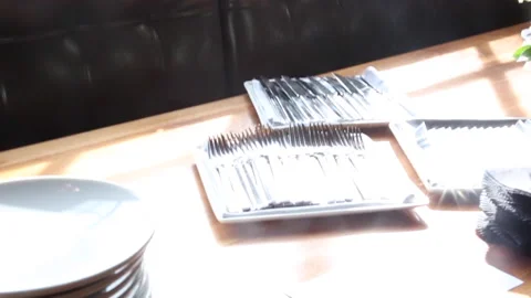 SHINY SILVERWARE Stock Footage 178483099