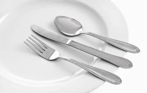 Shiny Silverware Stock Photos