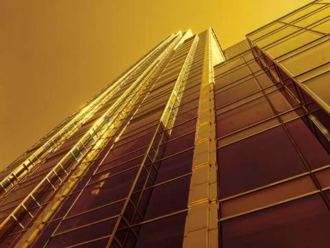 Shiny skyscraper from bottom to top Stock Photos