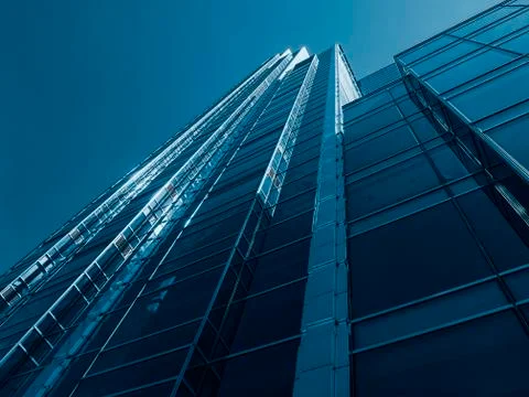 Shiny skyscraper from bottom to top Stock Photos