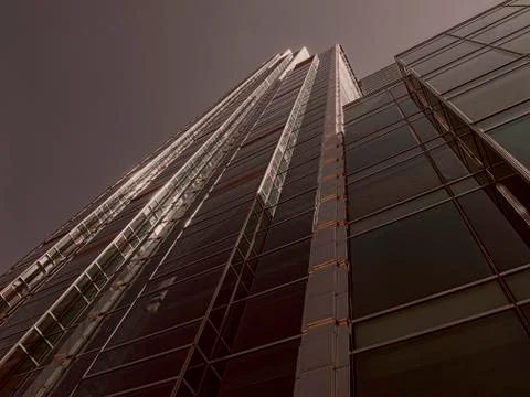 Shiny skyscraper from bottom to top Stock Photos