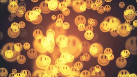 Shiny smile symbols random float illustration background new quality cool nice Stock Illustration