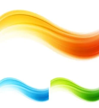 Shiny smooth abstract waves. Vector design eps 10 Shiny smooth abstract wa... Foto stock
