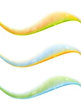 Shiny smooth waves vector banners Shiny smooth waves banners. Abstract vec... Stock Photos