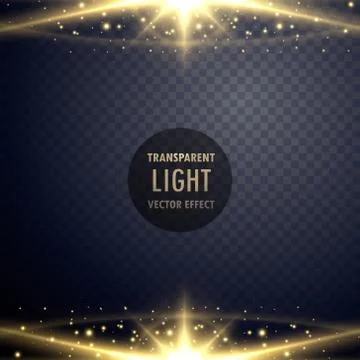 Shiny sparkles light effect glowing effect Stock Illustration