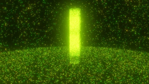 Shiny Sparkling Particles Forming Saint Patricks Day Four Leaf Clover Видео 331298507