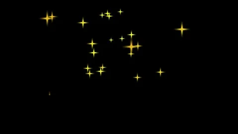 Shiny Star Twinkle Animation Loop Black Background 4K Stock Footage 332905308