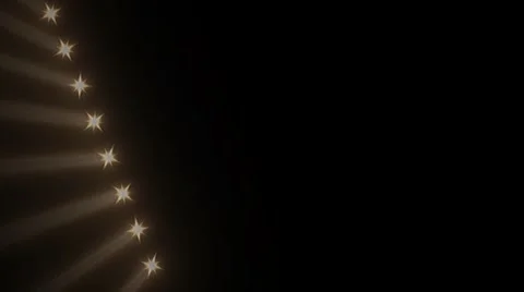 Shiny Stars Blinking 4K Overlay on Black Background Stock Footage 304511823