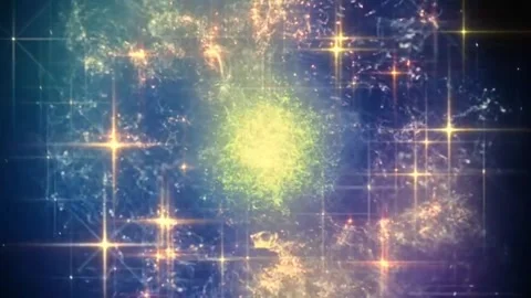 Shiny Stars Galaxy Clouds Space Animation Background Stock Footage 282815216