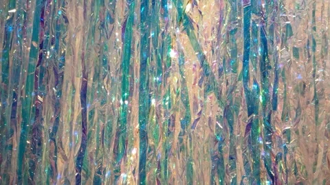 Shiny strips of tinsel 스톡 동영상 296603669