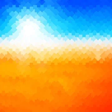 Shiny sun background made of arrow pattern Stock Illustration