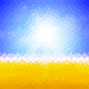Shiny sun background made of arrow pattern Stock Illustration