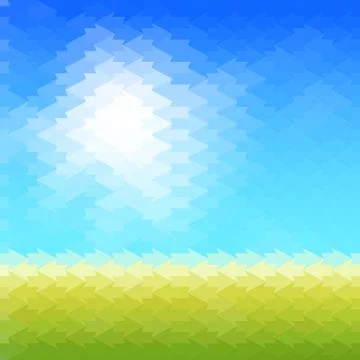 Shiny sun background made of arrow pattern Stock Illustration
