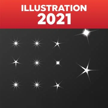 Shiny sun set rays. Glowing stars background. Sparkle star bright sign Stockillustratie