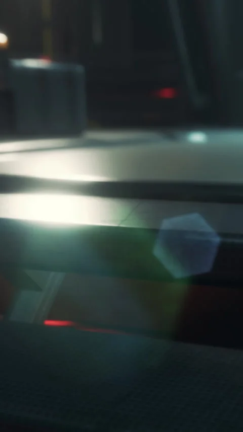 Shiny surface with light reflections in a modern indoor setting Stock Footage 338378086