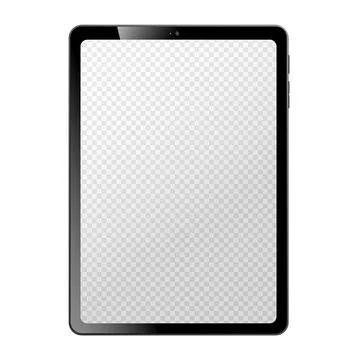 Shiny tablet computer mockup with copy space on screen イラスト素材