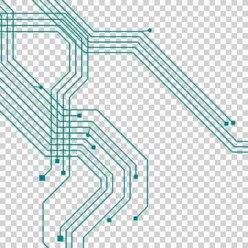Shiny teal technology circuit pattern Stock Photos