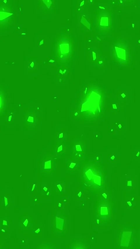 Shiny Transparent Confetti Flakes 4K Green Screen Vertical Overlay Stock Footage 304511906