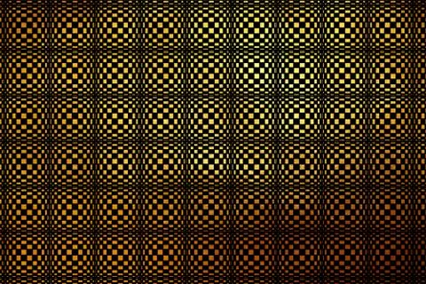 Shiny unique creative checkered dynamic modern golden abstract texture pattern Stock Illustration