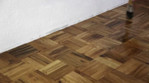 Shiny as a varnished parquet Stock Footage 34176742