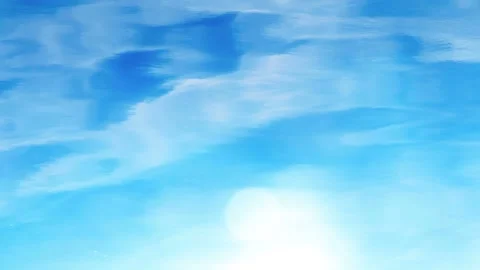 Shiny water surface reflecting a blue sky background this clip is seamlessly Stock Footage 160670097
