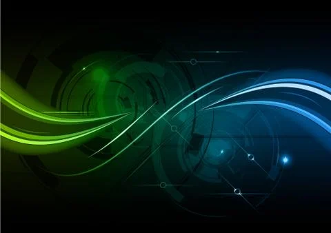 Shiny wave Illustrazione stock