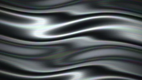 Shiny waves of black and silver create an abstract Stock Footage 340213317