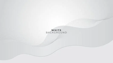 Shiny white and gray background with wavy lines Stock Illustration