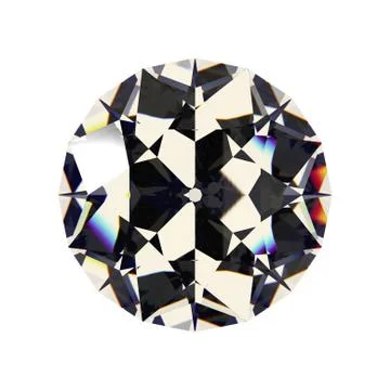 Shiny white diamond Stock Illustration